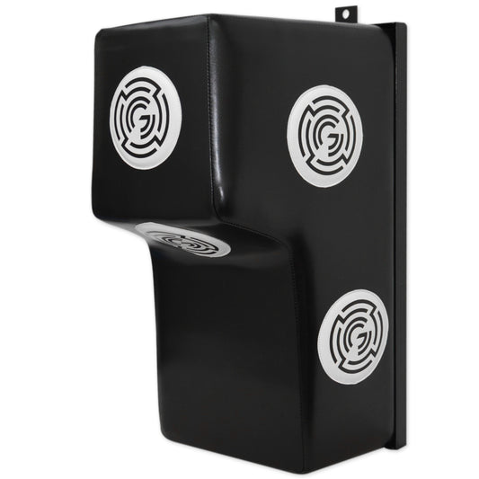 Angled boxing bag