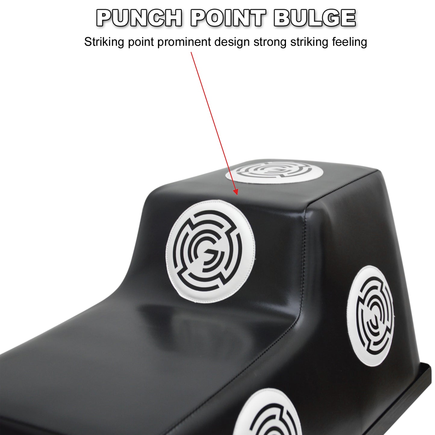 Angled boxing bag