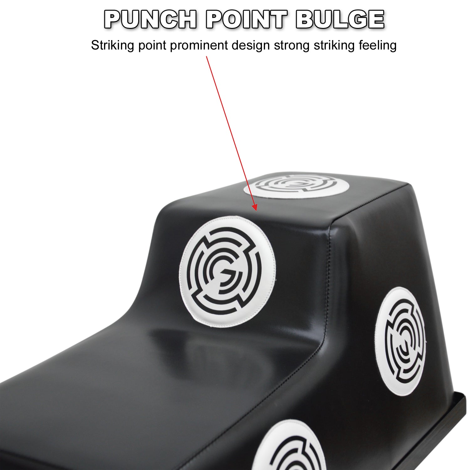 Angled boxing bag