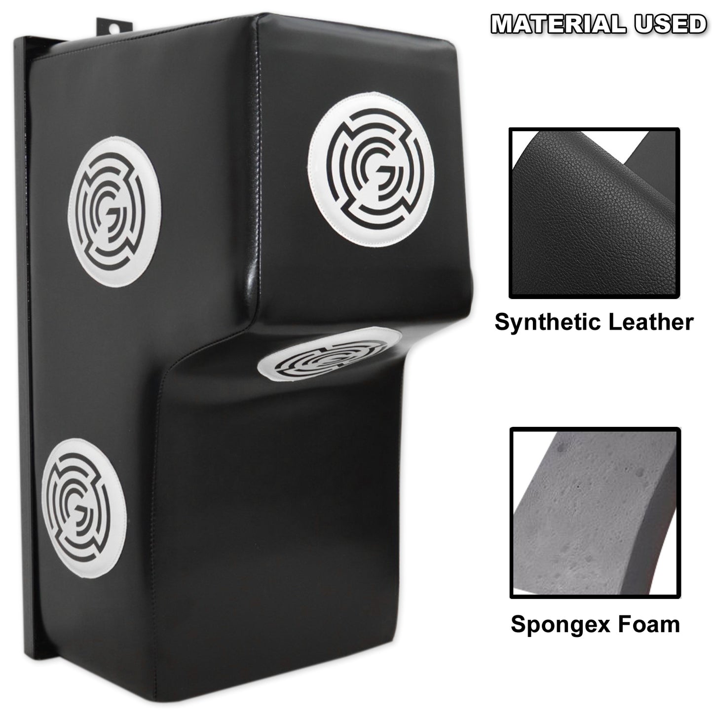 Angled boxing bag