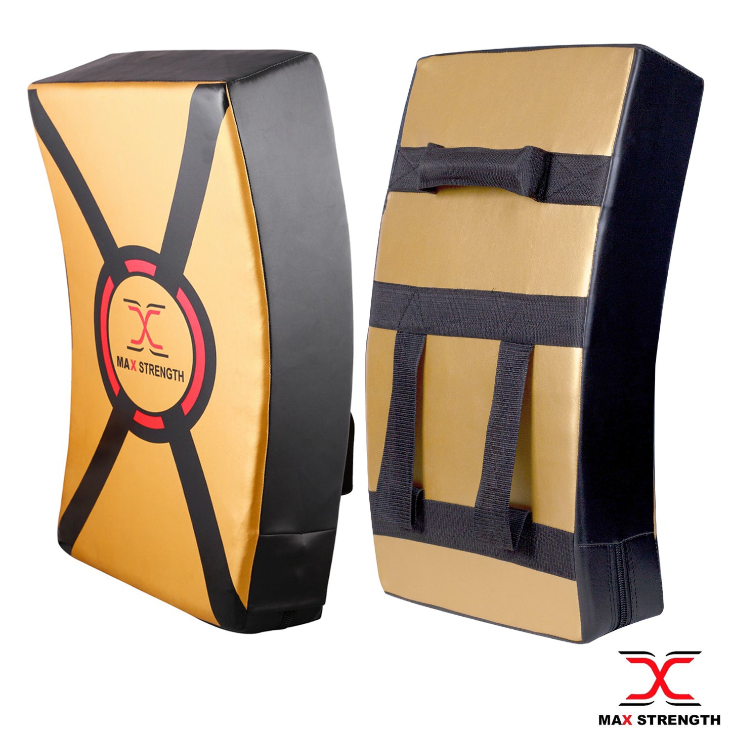 Curved strike shield