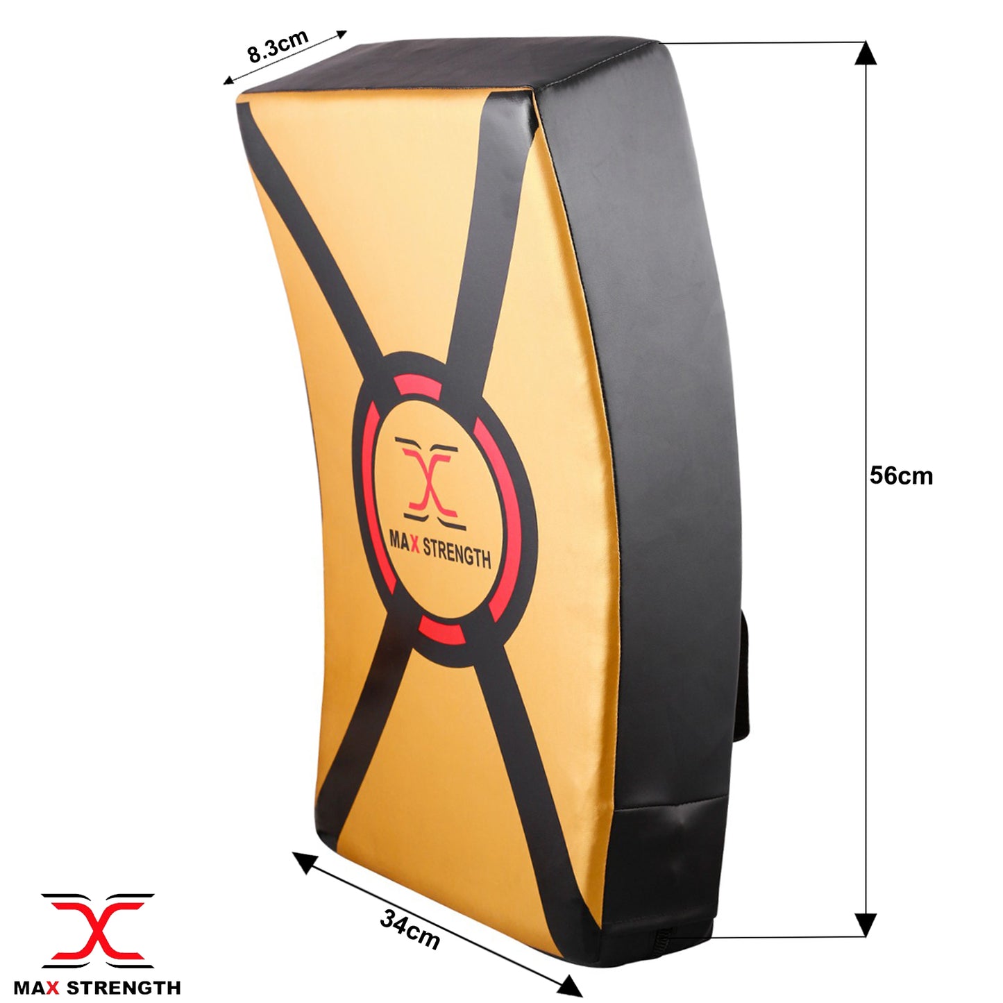 Curved strike shield