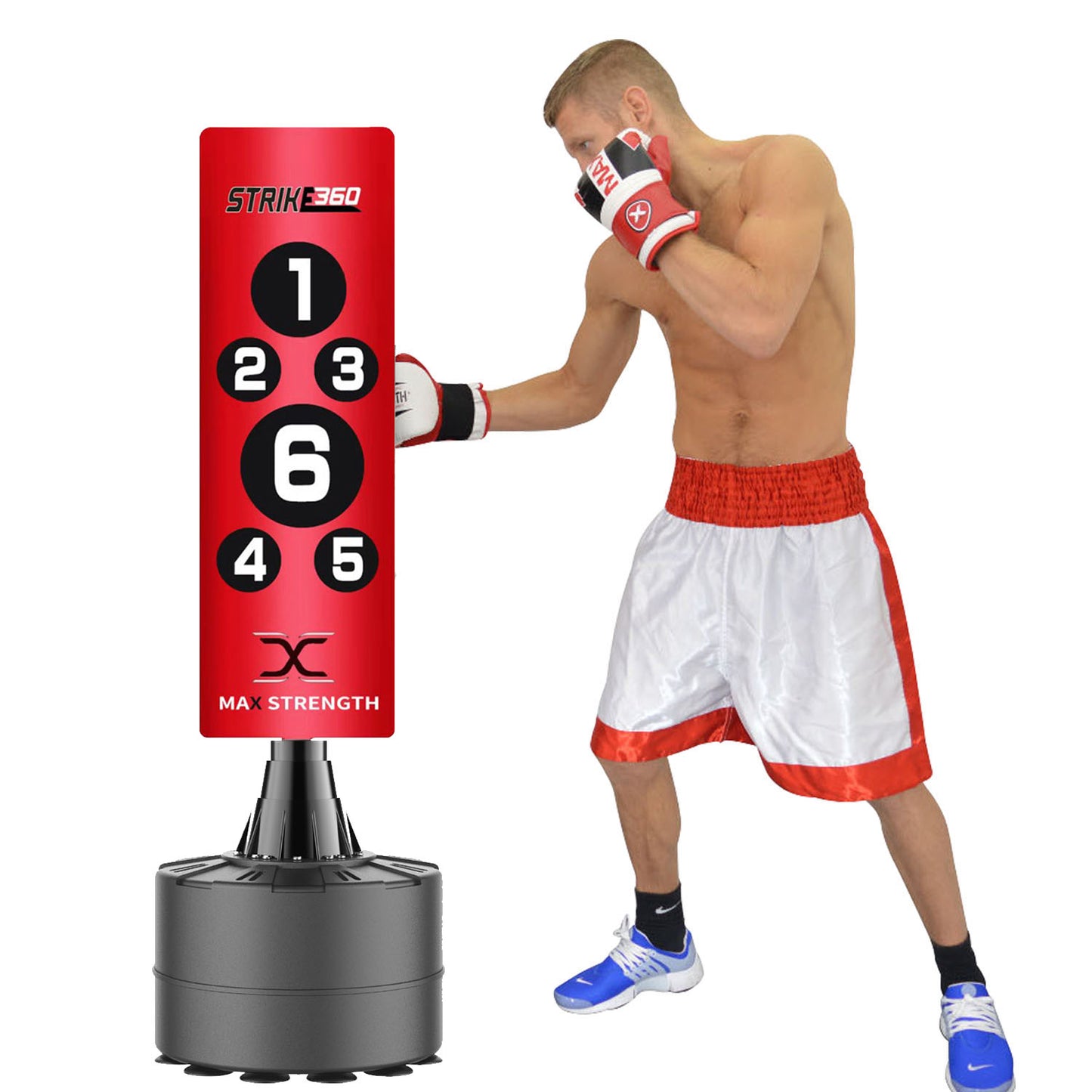 Portable standing punch bag