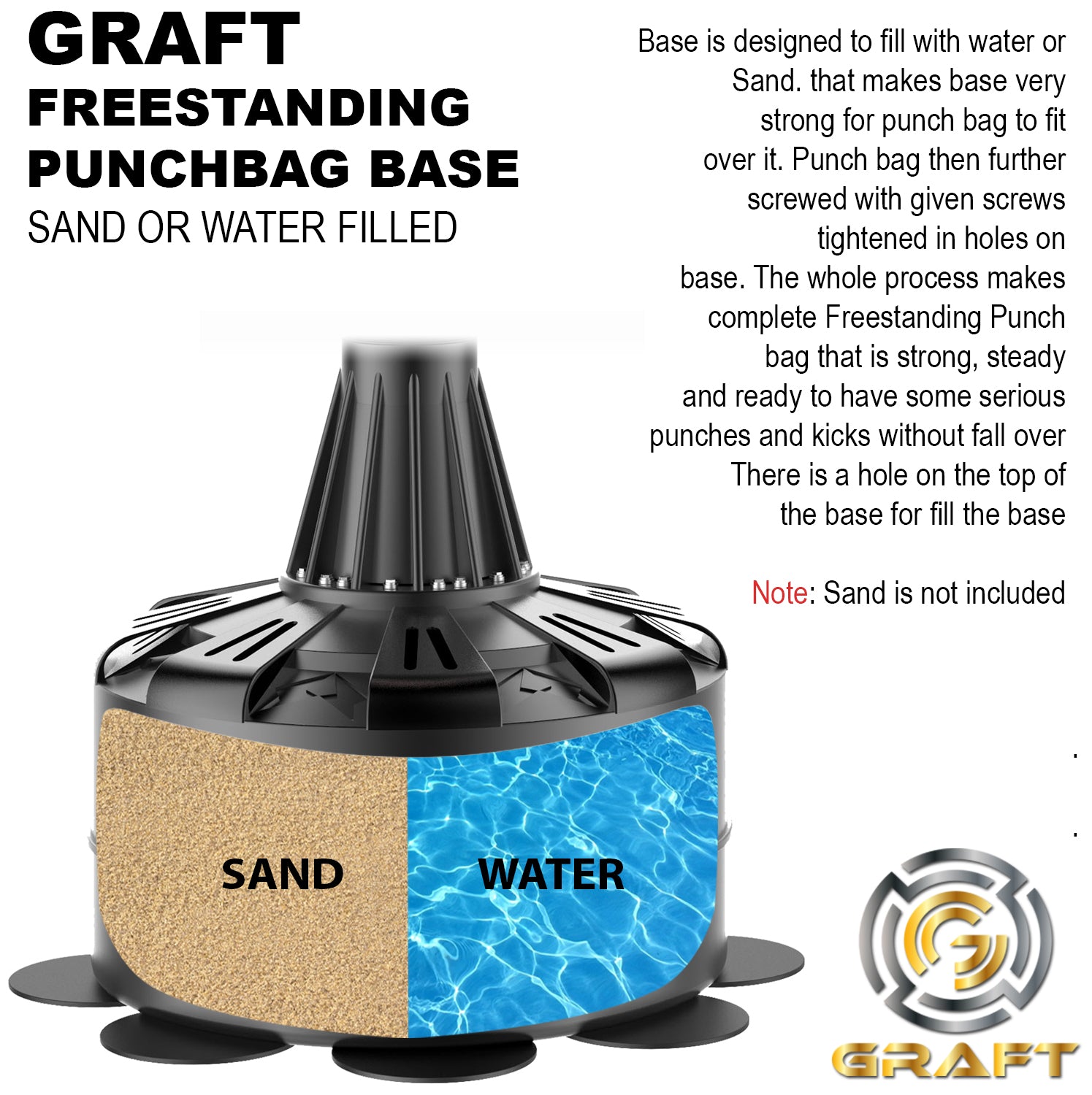 How to fill an Everlast heavy bag base with SAND! - YouTube